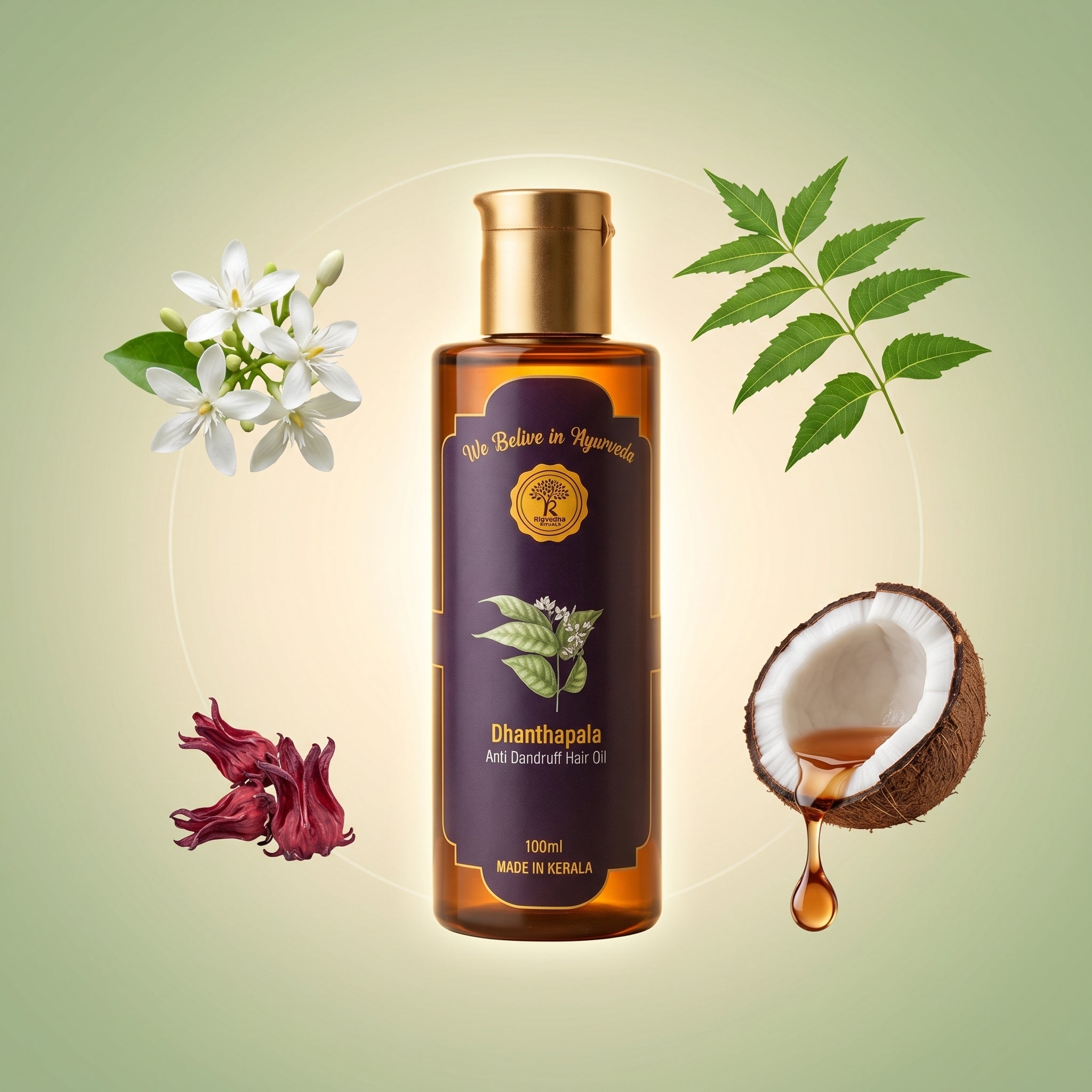 Rigvedha Rituals Dhanthapala Anti-Dandruff Hair Oil
