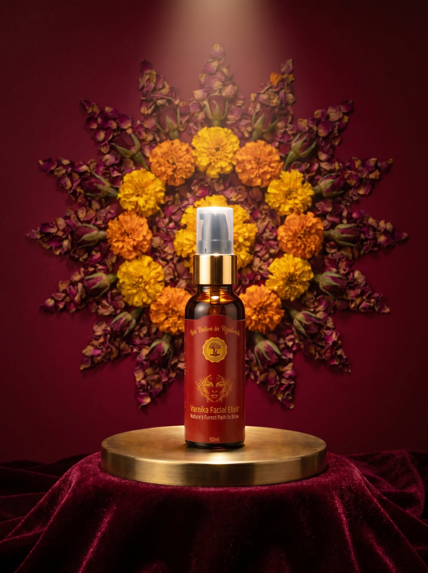 Varnika Facial Elixir Nature's Purest Path to Glow 50ml | Made in Kerala