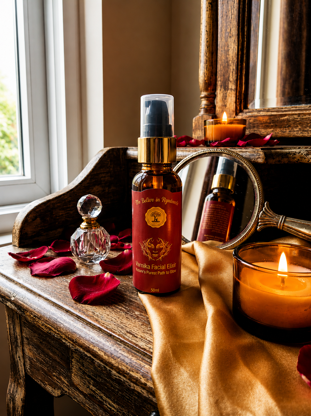 Varnika Facial Elixir Nature's Purest Path to Glow 50ml | Made in Kerala