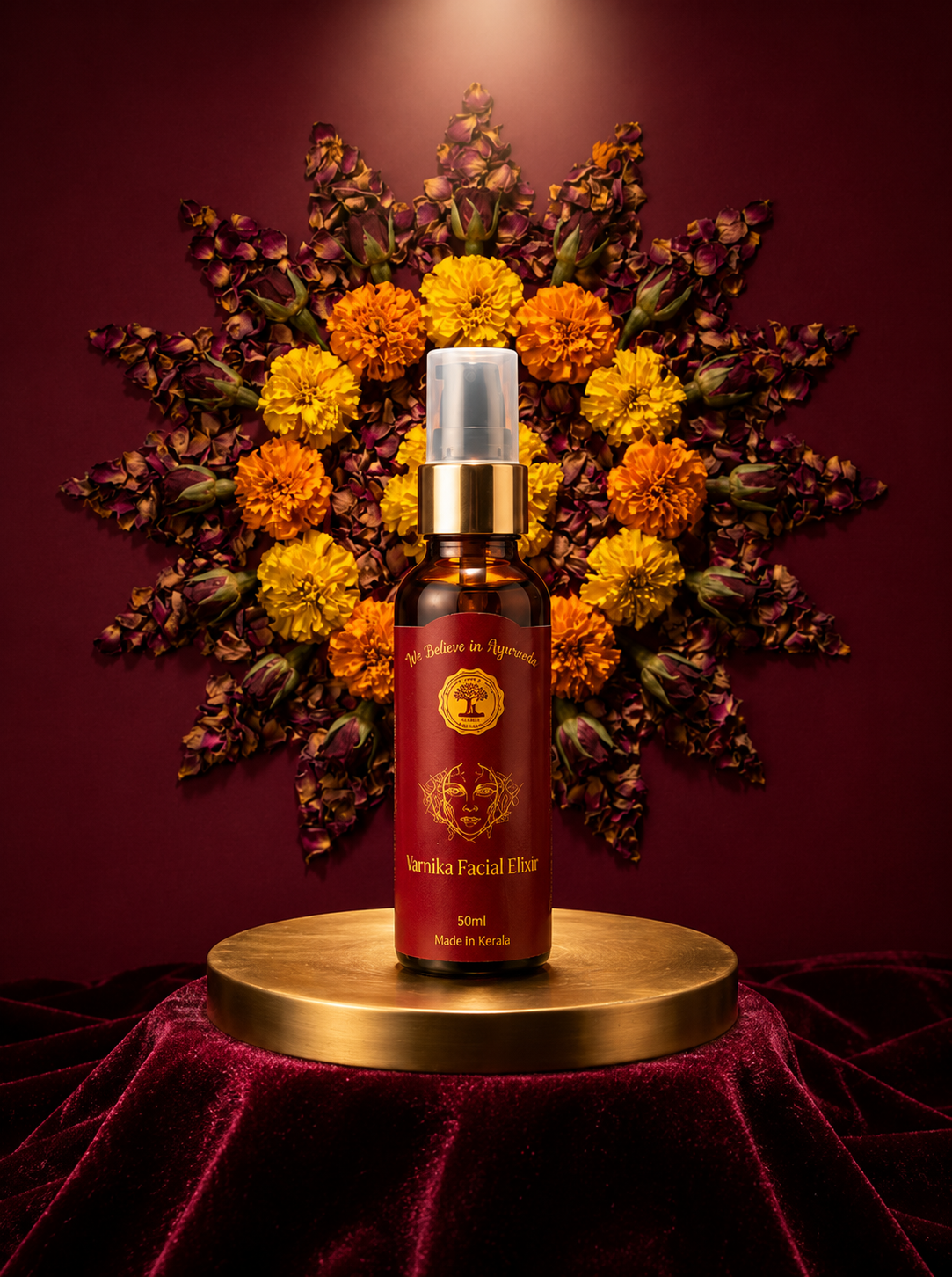 Varnika Facial Elixir Nature's Purest Path to Glow 50ml | Made in Kerala