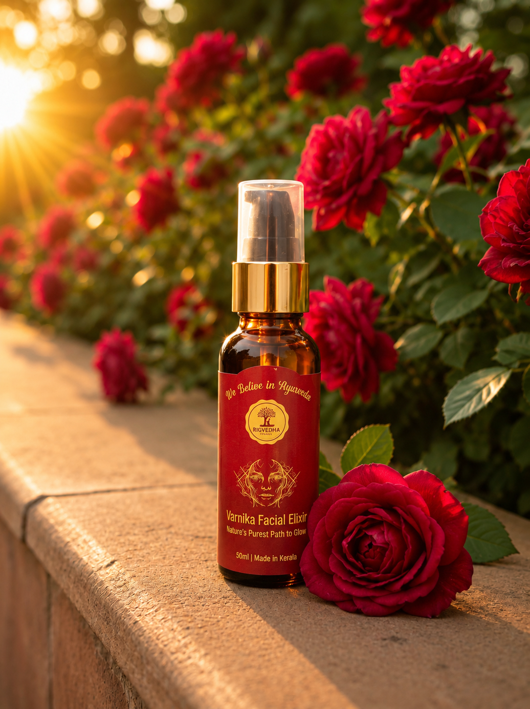 Varnika Facial Elixir Nature's Purest Path to Glow 50ml | Made in Kerala